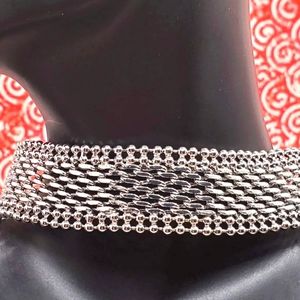 Nwt Whbm White House Black Market Silvertone Choker $50